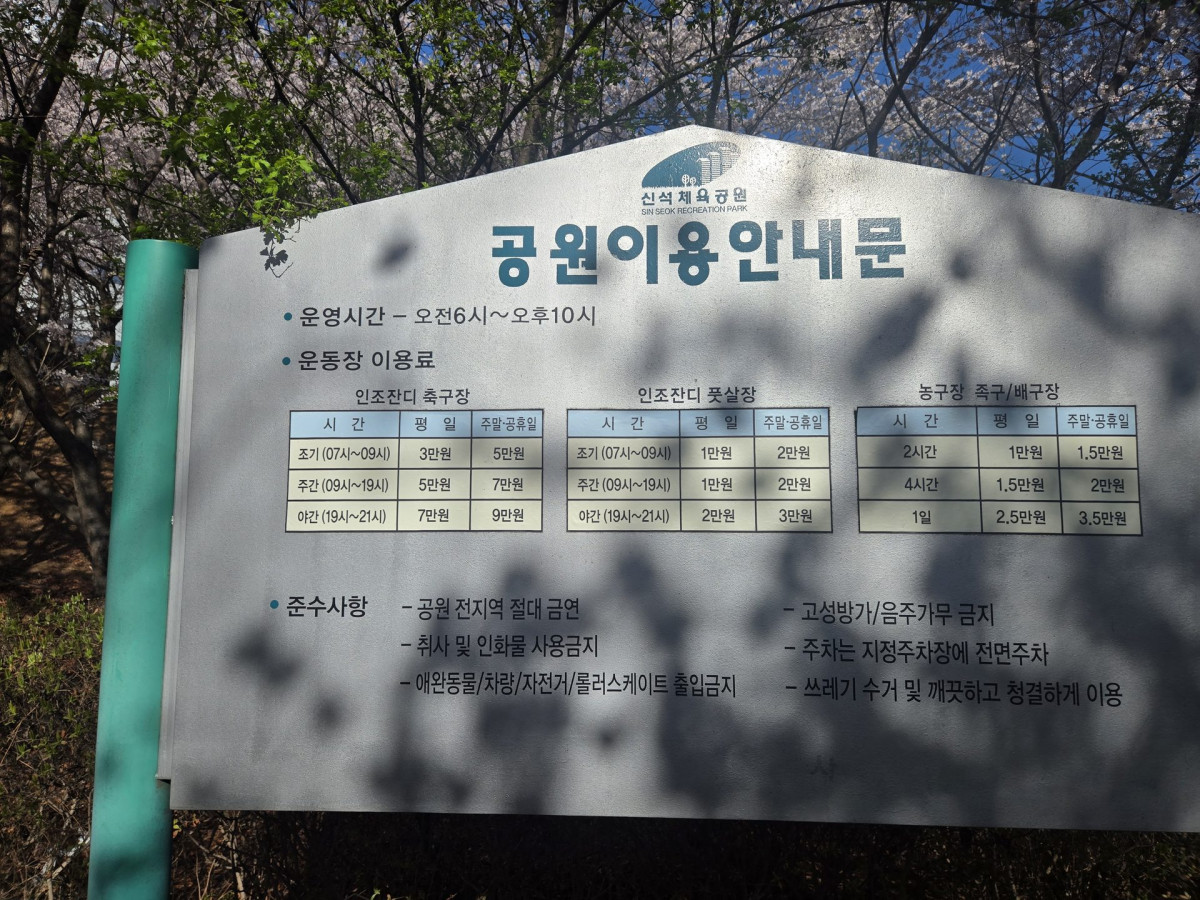 인천서구벚꽃 명소, 신석체육공원! 만개한 벚꽃 아래 봄을 만끽하다 5번 사진